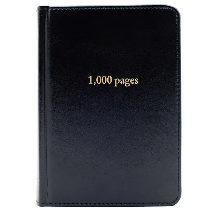 Cuaderno de 1.000 páginas estilo vintage