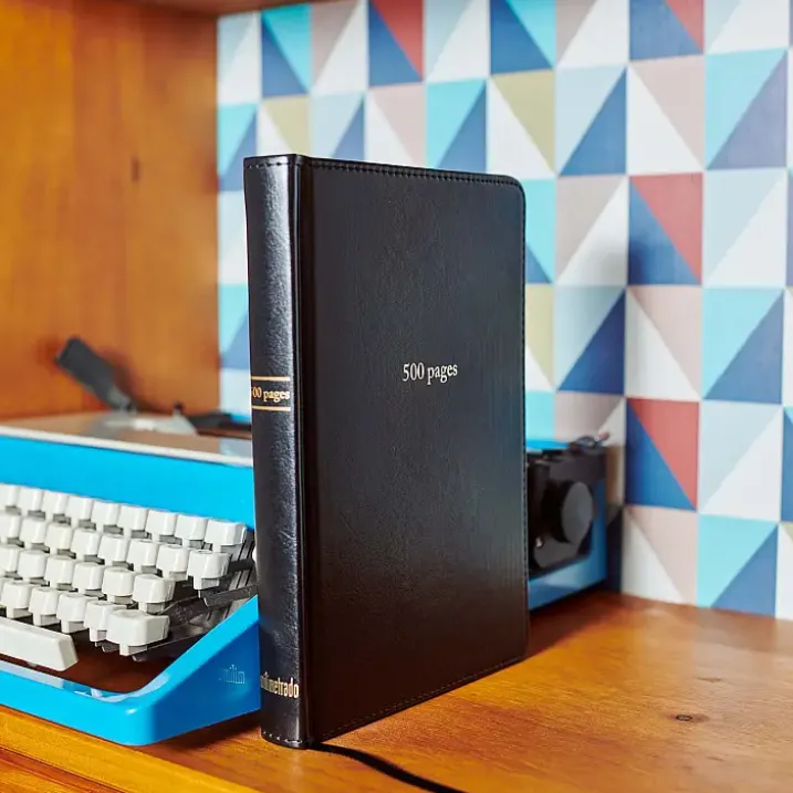 Cuaderno de 500 páginas estilo vintage
