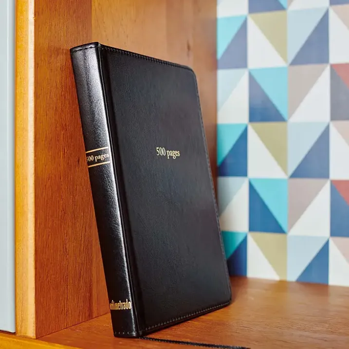 Cuaderno de 500 páginas estilo vintage