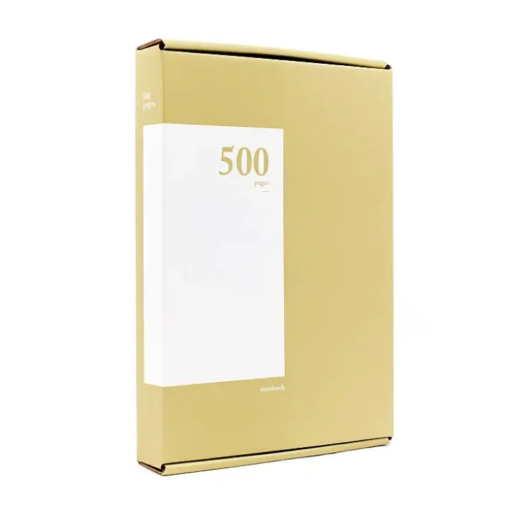 Cuaderno de 500 páginas estilo vintage