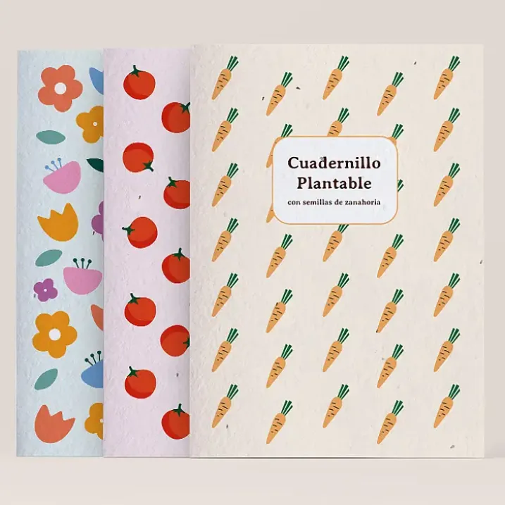 Cuaderno plantable con semillas
