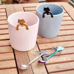Cucharas de café con forma de gatitos