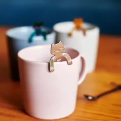 Cucharas de café con forma de gatitos