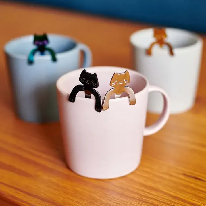 Cucharas de café con forma de gatitos