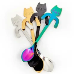 Cucharas de café con forma de gatitos