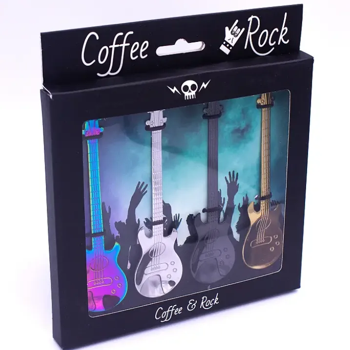 Cucharillas guitarra eléctrica. Coffee & Rock
