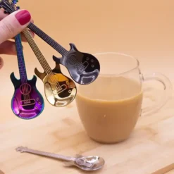 Cucharillas guitarra eléctrica. Coffee & Rock