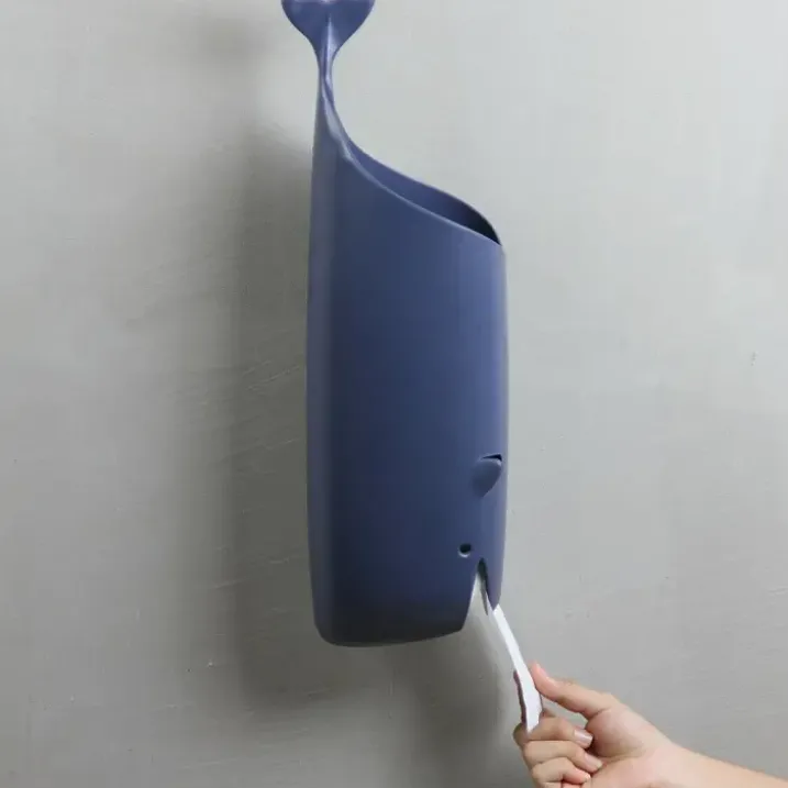Dispensador de bolsas o papel higiénico en forma de ballena