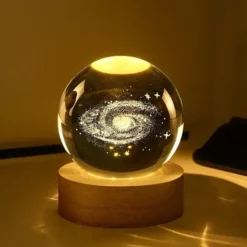 El universo en una bola de cristal luminosa