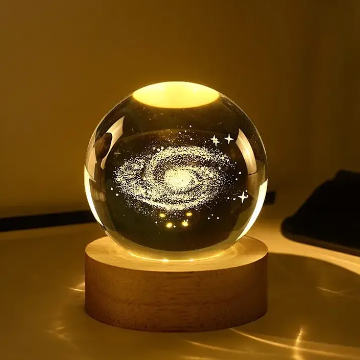 El universo en una bola de cristal luminosa