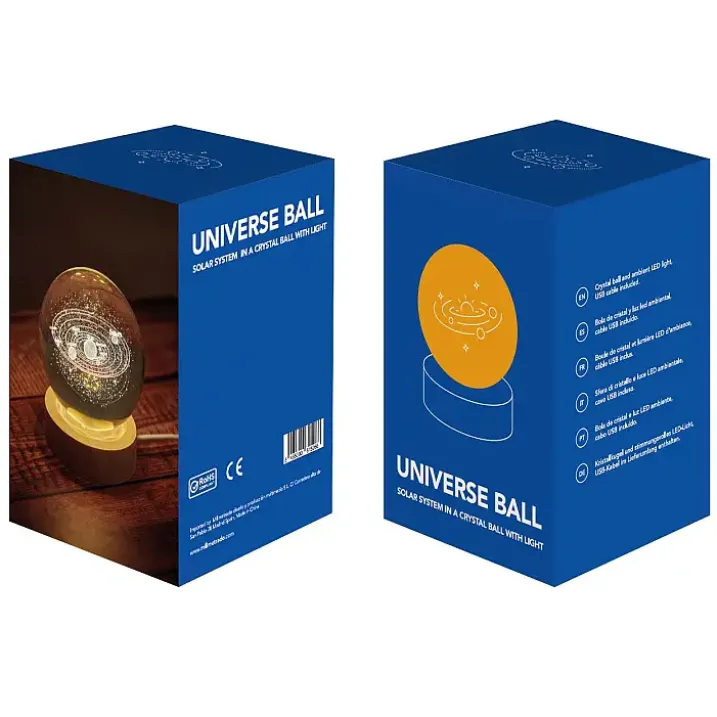 El universo en una bola de cristal luminosa