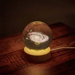 El universo en una bola de cristal luminosa