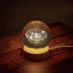 El universo en una bola de cristal luminosa