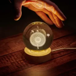 El universo en una bola de cristal luminosa