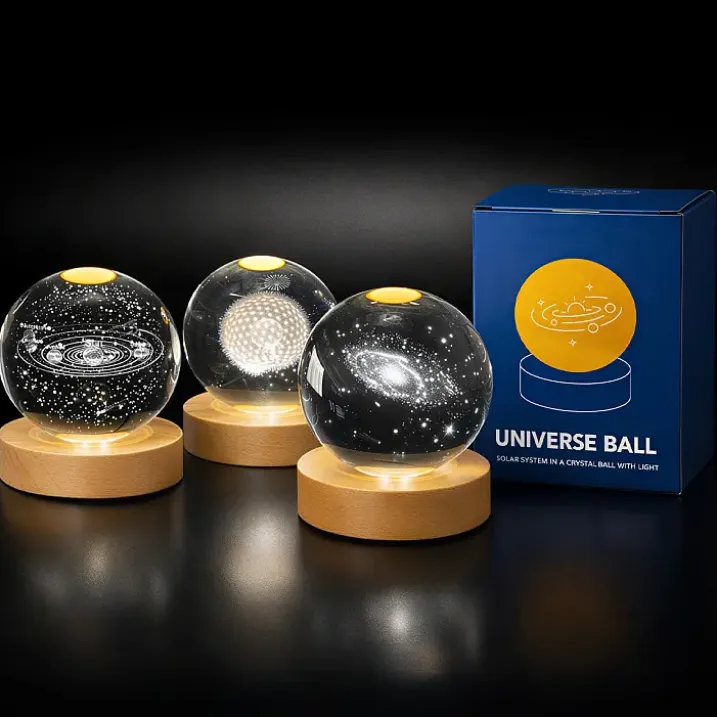 El universo en una bola de cristal luminosa