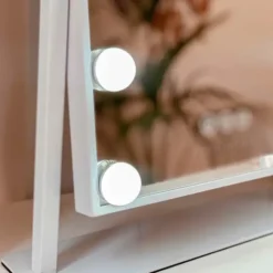 Espejo con luz LED estilo Hollywood