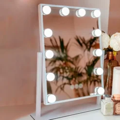 Espejo con luz LED estilo Hollywood
