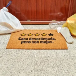 Felpudo original Casa desordenada, pero son majos