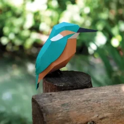 Figuras de papel 3D de pájaros de Plego