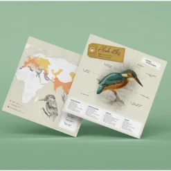 Figuras de papel 3D de pájaros de Plego
