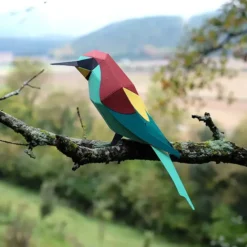 Figuras de papel 3D de pájaros de Plego