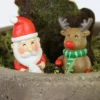 Figuritas navideñas para decorar macetas