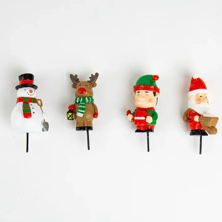 Figuritas navideñas para decorar macetas