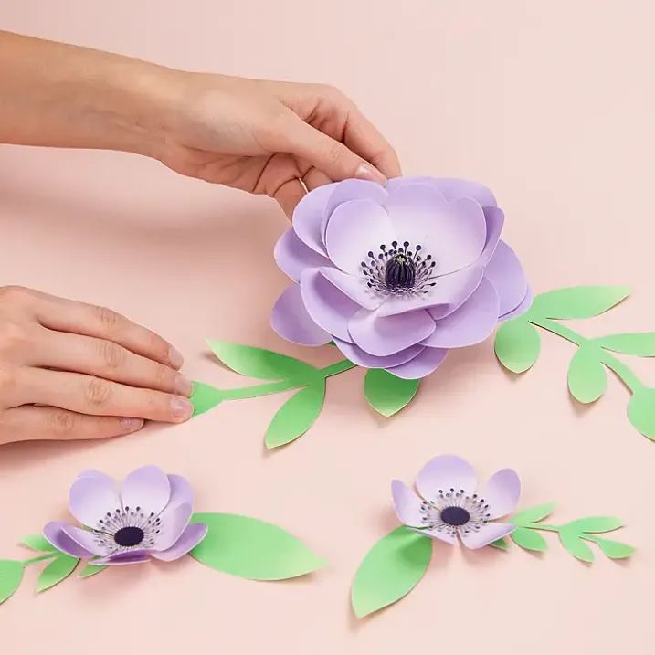 Flor de papel para montar
