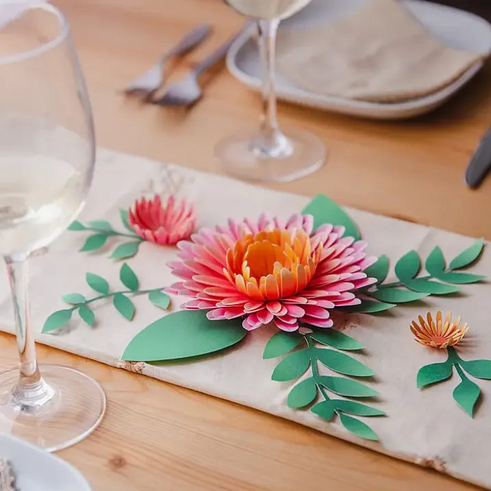 Flor de papel para montar