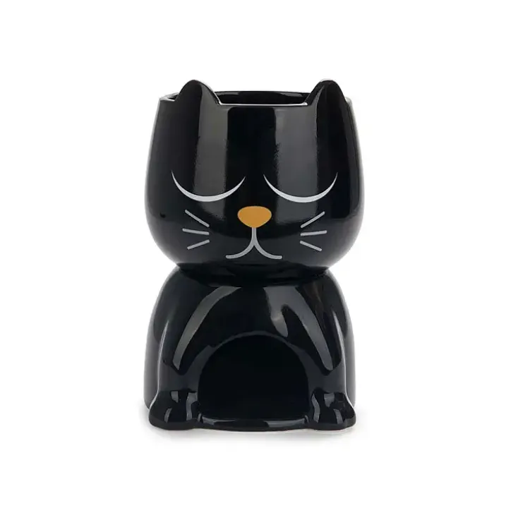 Fondue en forma de gato que cambia de expresión