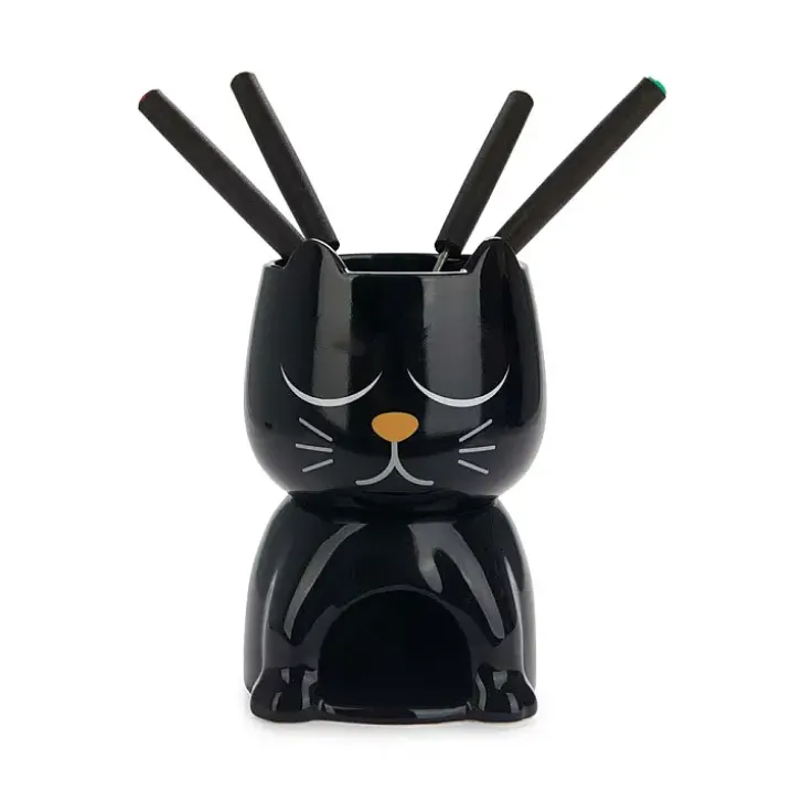 Fondue en forma de gato que cambia de expresión