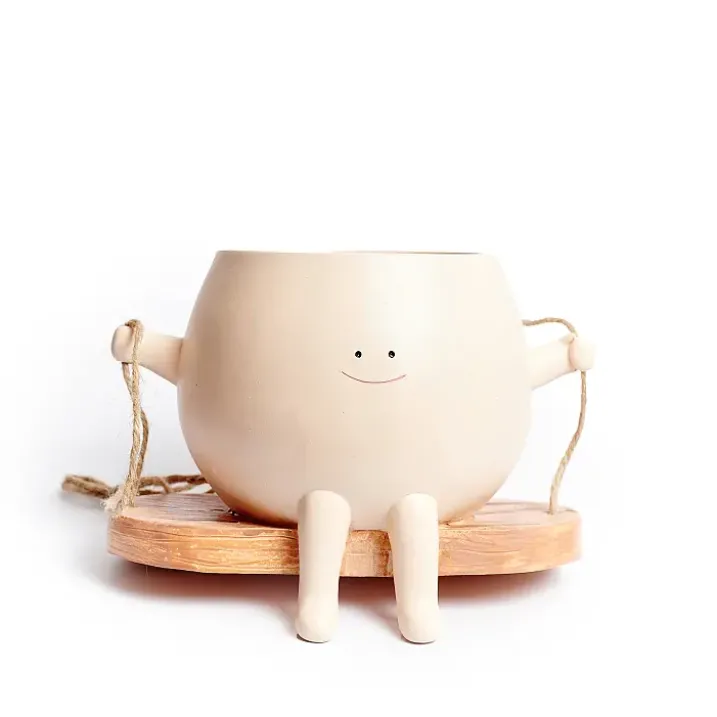 Happy Pot, maceta colgante con columpio