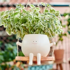 Happy Pot, maceta colgante con columpio