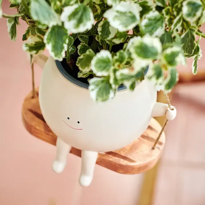 Happy Pot, maceta colgante con columpio