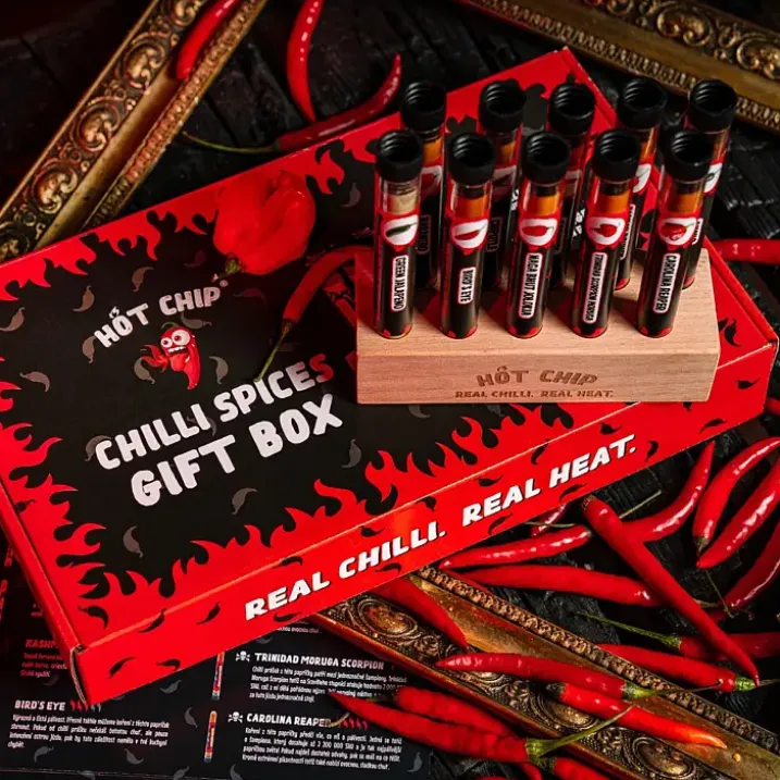 Hot Chip: Caja regalo con 10 especias de chile picante