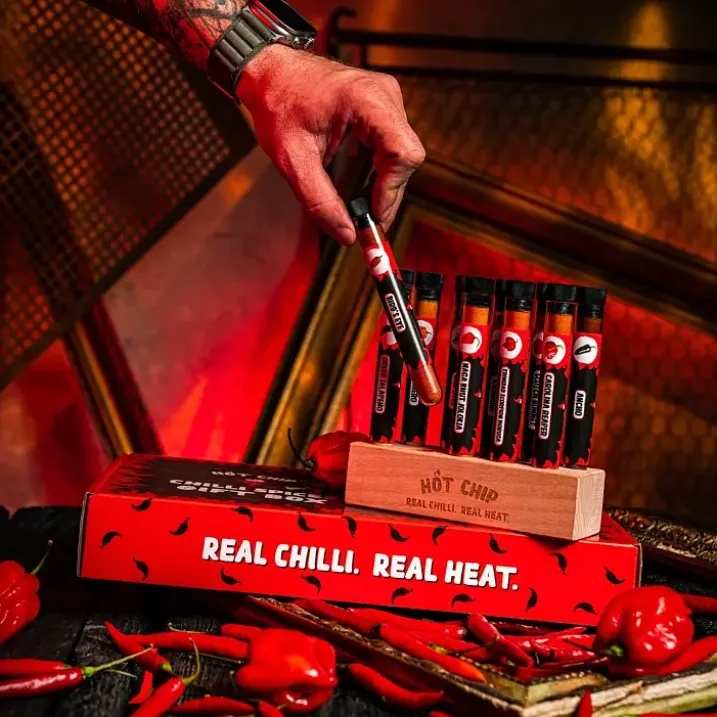 Hot Chip: Caja regalo con 10 especias de chile picante