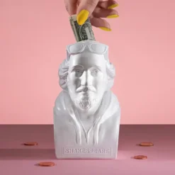 Hucha en forma de Shakespeare Hipster