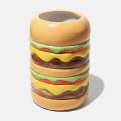 Jarrón original en forma de hamburguesa