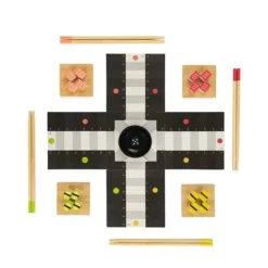 Juego de parchís en forma de sushi