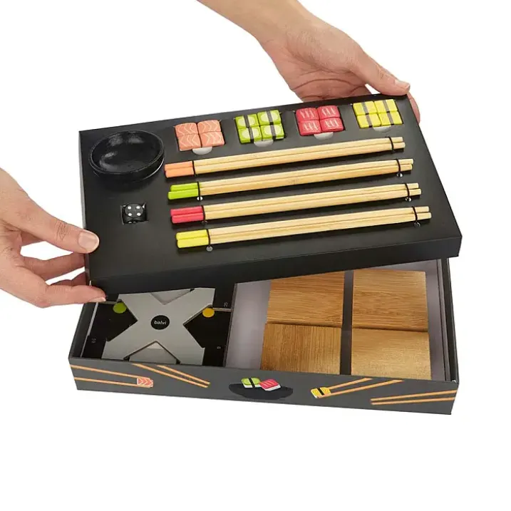 Juego de parchís en forma de sushi