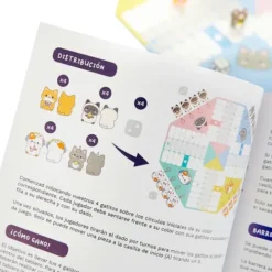 Juego de parchís kawaii con gatitos