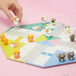 Juego de parchís kawaii con gatitos