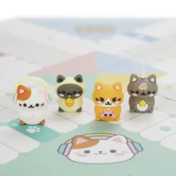 Juego de parchís kawaii con gatitos