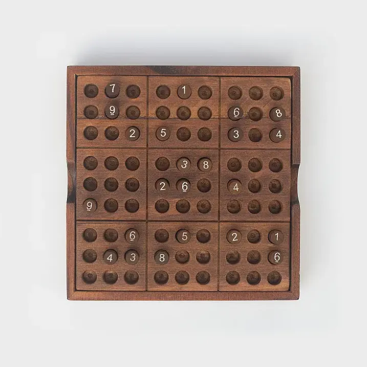 Juego de Sudoku de madera