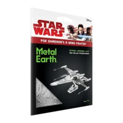 Kit de construcción 3D de Metal Earth: X-Wing de Poe Dameron. Star Wars