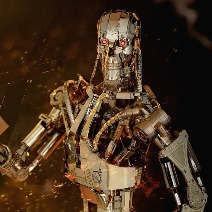 Kit de construcción 3D de Metal Earth: Terminator T-800 Endoskeleton