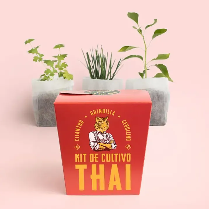 Kit de cultivo Thai: cilantro, guindilla y cebollino
