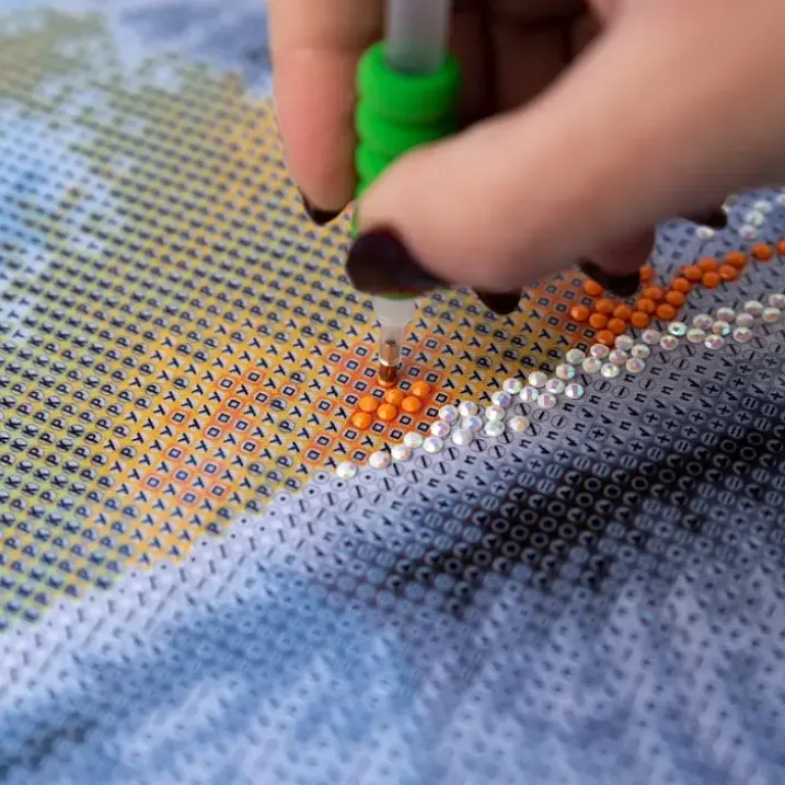Kit de pintura con diamantes. Noche estrellada de Van Gogh