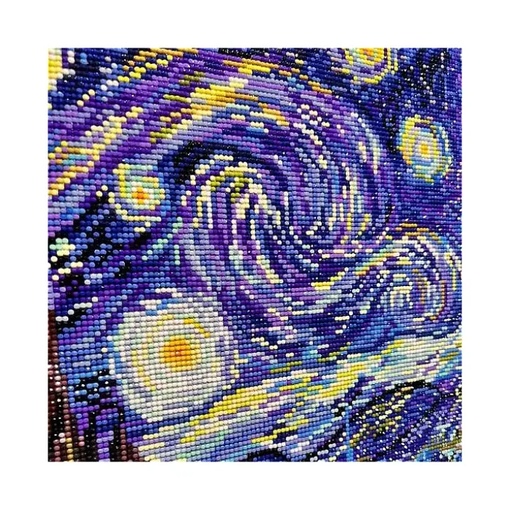 Kit de pintura con diamantes. Noche estrellada de Van Gogh