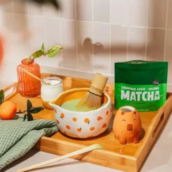 Kit de té matcha con capibara